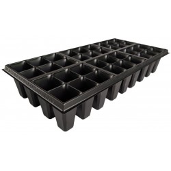 KIT: BANDEJA BASE, BANDEJA 16 o 36 CAVIDADES CUADRADO Y DOMO