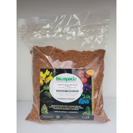 SUSTRATO DE COCO PRE-LAVADO 1 LIBRA / 5 LITROS