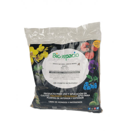 GRAVA NATURAL PAQUETE x 1 KILO