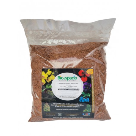 SUSTRATO DE COCO PRE-LAVADO 1 LIBRA / 5 LITROS